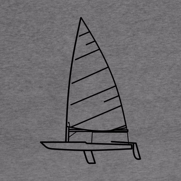 Laser Dinghy Sailboat by eddien